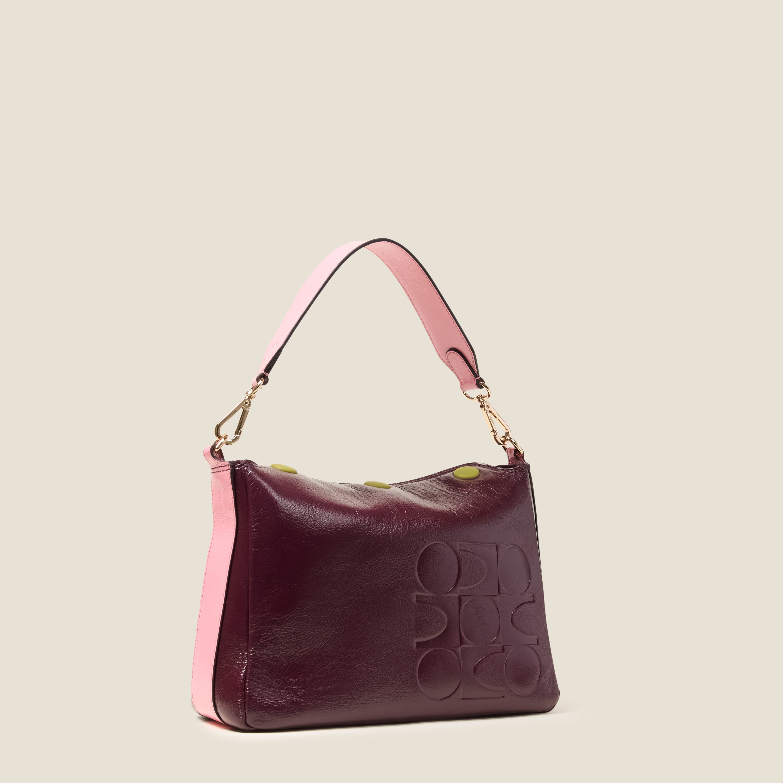 25AECLB994-6090_SmallSoftieLeatherShoulderBag-OKColourblockBurgundy2