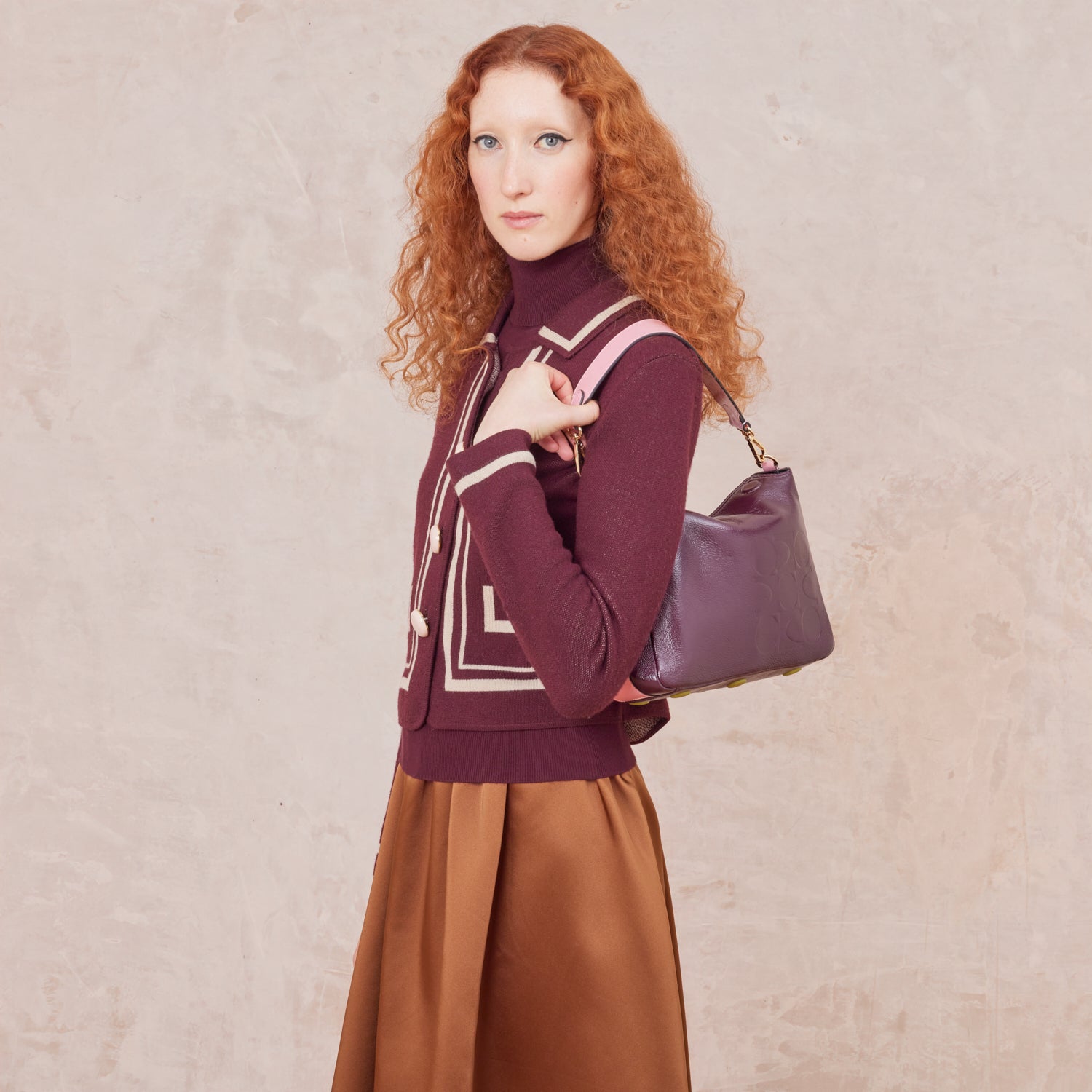 25AECLB994-6090_Small_Softie_Leather_Shoulder_Bag_-_OK_Colourblock_Burgundy1